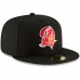 Men's Tampa Bay Buccaneers New Era Black Omaha Throwback 59FIFTY Fitted Hat 3184535